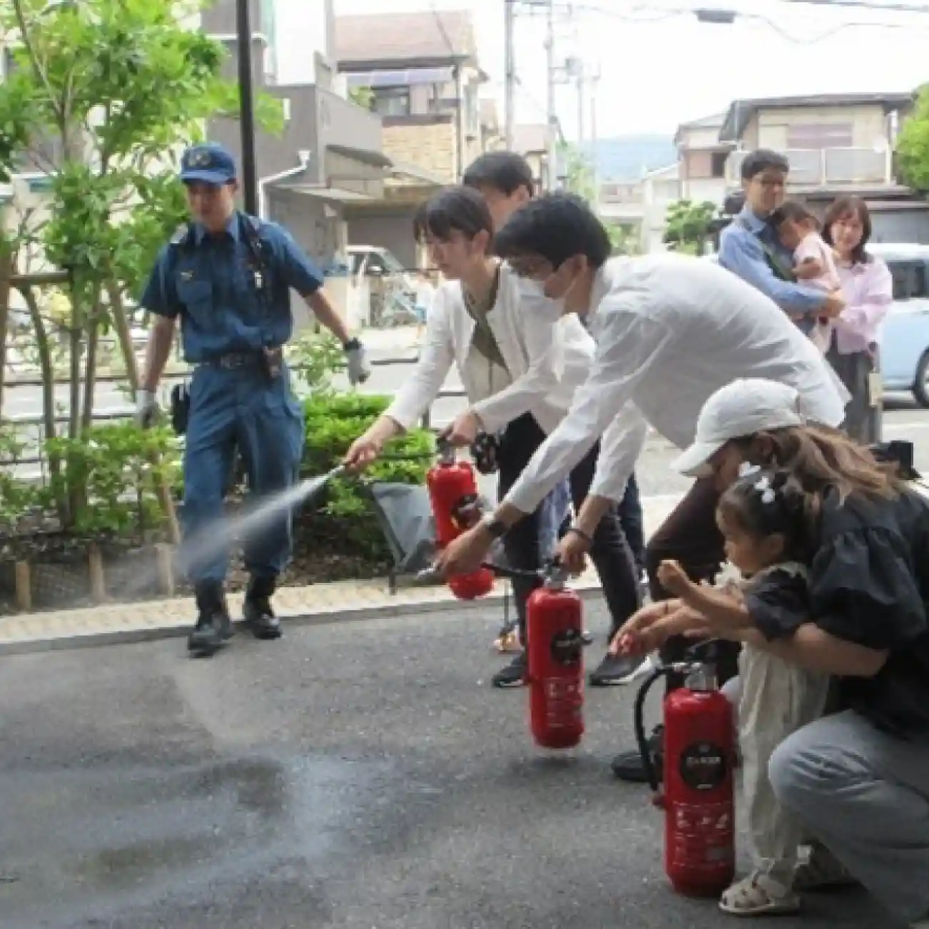 〈防災訓練〉 高槻市内