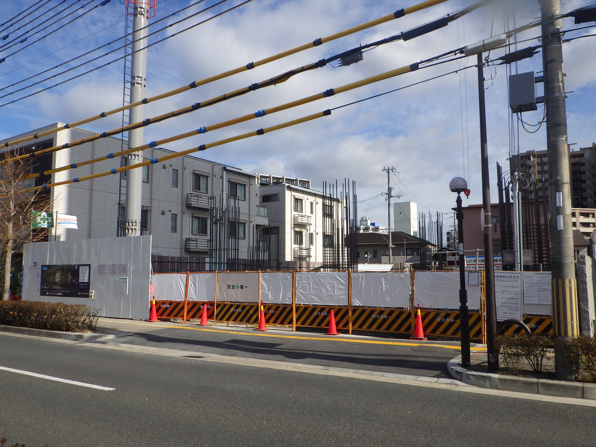 上田辺町1月度工事進捗①